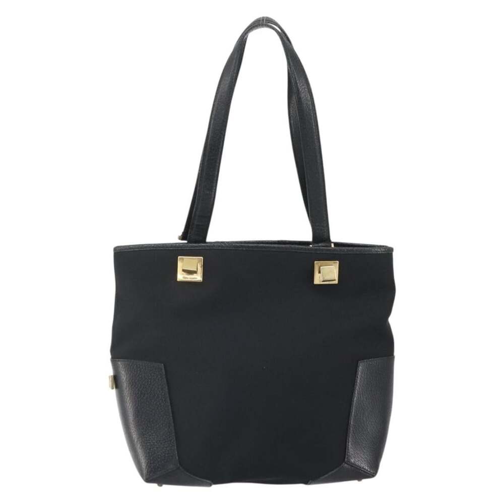 Salvatore Ferragamo Canvas Tote Bag Black